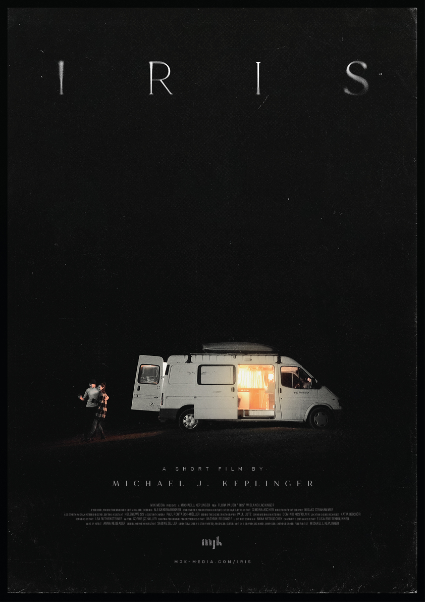 Film poster of Michael J. Keplinger’s thriller short film ‘Iris’