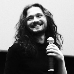 Michael J. Keplinger during the Q&A at Fright Nights film festival