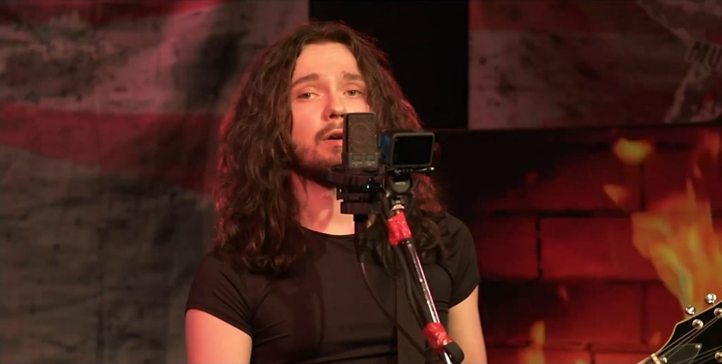 Close up of MJK during his live performance on MJK live im Studio zum Mittelpunkt der Welt