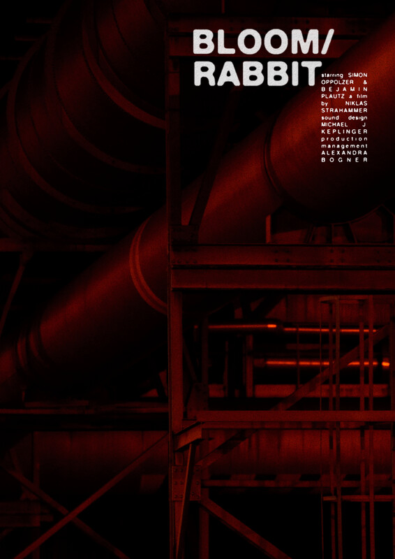 Film poster for Niklas Strahammer’s short film “BLOOM/RABBIT”