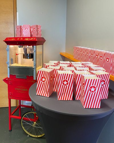 Popcorn at the premiere of For A While